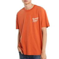 T-Shirt Orange Homme Tommy Hilfiger Novelty pas cher
