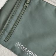 Veste Sherpa Blanc/Vert Homme Jack & Jones Esterbro Teddy vue 3