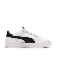 Baskets Blanc/Noir Femme Puma Carina 3.0 Luxe vue 2