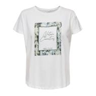 T-shirt Blanc Femme Only Life pas cher