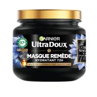 Masque Remède Hydratant Charbon Magnétique Huile de Fleur de Nigelle Gras GARNIER Ultra Doux 340ML pas cher