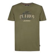 T-Shirt Kaki/Orange Homme Petrol Industries Classics
