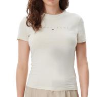 T-shirt Beige Femme Tommy Hilfiger Night Navy