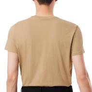 T-Shirt Beige Homme Lacoste Pima vue 2