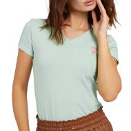 T-shirt Bleu Femme Guess Mini Triangle