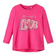 T-shirt Manches Longues Rose Fille Name it Cosmic pas cher