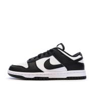 Dunk Low Baskets Blanches/Noires Femme Nike pas cher