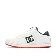 Baskets Blanches/Rouge Garçon Dc shoes Striker pas cher