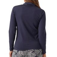 T-shirt Manches Longues Marine Femme Mamalicious Rollneck vue 2