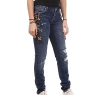 Jean Slim Bleu brut Femme Guess FYLT pas cher