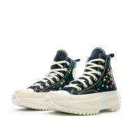 Baskets Noir Femme Converse Run Star Fleurs vue 6