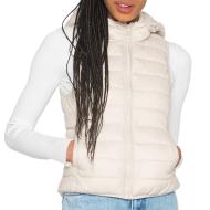 Doudoune Sans Manches Beige Femme Only Molly Quilt