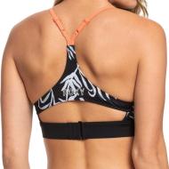 Haut De Bikini Noir/Blanc à fleurs Femme Roxy Fitness vue 2