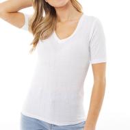 T-shirt Blanc Femme Brave Soul Amy