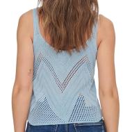 Top Crochet Bleu Femme Jdy 15226348 vue 2