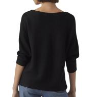 Pull Noir Femme Vero Moda Nora vue 2