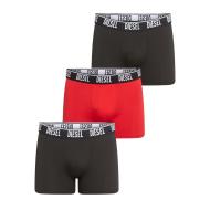 3x Boxers Gris/Rouge/Noir Homme Diesel Sebastian