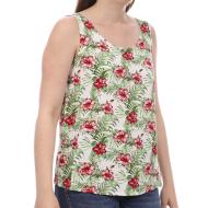 Top Blanc/Vert Femme Vero Moda Easy