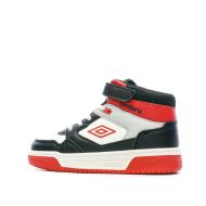 Baskets Noires/Rouges/Blanches Garçon Rouge Umbro Olly Vlc pas cher
