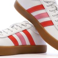 Baskets Blanc/Rose Femme Adidas Vl Court 3.0 K vue 7