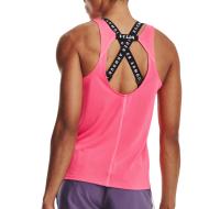 Débardeur de Sport Rose Femme Under Armour Fly By Tank vue 2