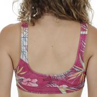 Haut de Maillot de surf Rose Femme Billabong Mas Olas vue 2