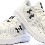 Chaussures de Running Blanches Femme Under Armour Charged Pursuit 3 vue 7