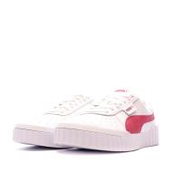 Baskets Blanc/Rouge Femme Puma Cali vue 6