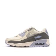 Baskets Blanche/Bleu Femme Nike Air Max 90 pas cher