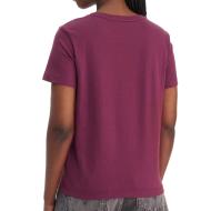 T-Shirt Bordeaux Femme Calvin Klein Jeans Archive LV047B205G vue 2