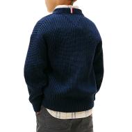 Pull Marine Garçon Tommy Hilfiger Half vue 2