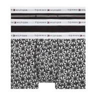 X3 Boxers Noir/Blanc Homme Tommy Hilfiger Trunk Print+ pas cher