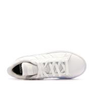 Baskets Blanc/Vert Femme Adidas Grand Court Base 2.0 vue 4