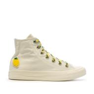 Baskets Écru Femme Converse Citron vue 2