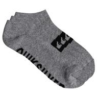 3 Paar graue/schwarze Quiksilver-Herrensocken (3ankle)