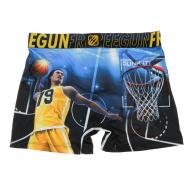 Boxer Bleu/Jaune Homme Freegun Basketball vue 2