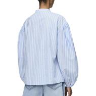 Blouse Bleu/Blanche Femme Pieces Lilia vue 2