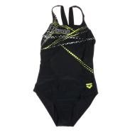 Maillot de bain 1 pièce noir fille Arena Glimmer pas cher