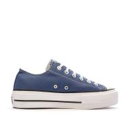 Baskets Bleu Femme Converse All Star Lift Platform vue 2