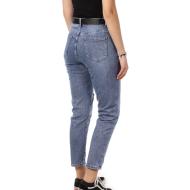 Jean Mom Bleu Femme Monday Premium Fit Dechire vue 2