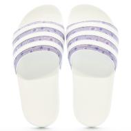 Claquettes Blanche/Mauve Femme Adidas Adilette HQ4294 vue 3