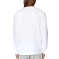 T-shirt Manches Longues Blanc Homme Diesel Division vue 2