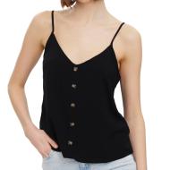 Débardeurs Noir Femme Vero Moda Vmvica Button