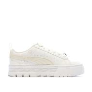 Baskets Blanche/Beige Fille Puma Mayze vue 2