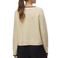 Pull Écru Femme Vero Moda Maquarius Raglan vue 2