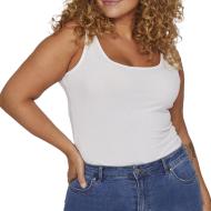Débardeur Blanc Femme Vila Curve Vijenni