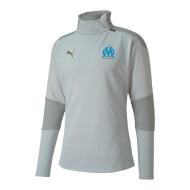 OM Sweat 1/2 zip Gris Homme Puma Training 2020/2021 pas cher