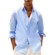 Chemise Bleu Clair Homme Tommy Hilfiger Flex pas cher