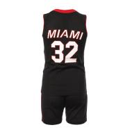 Miami Heat Ensemble de basket Noir/Rouge Junior Sport Zone vue 2