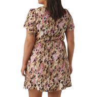 Robe Beige/Rose à Motifs Femme Vero Moda CURVE Easy vue 2
